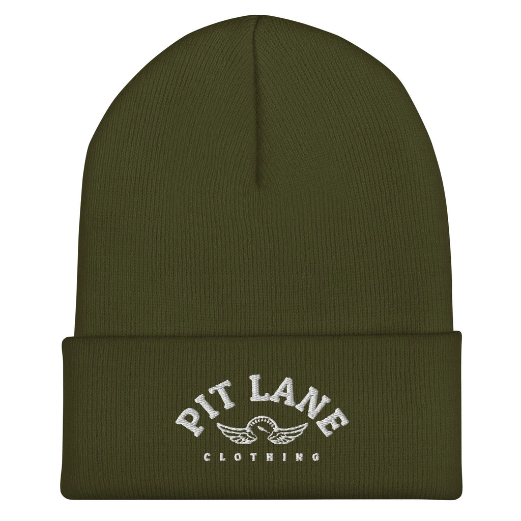Pit Lane Clothing: Embroidered High Performance Cuffed Beanie - Assorted colours available