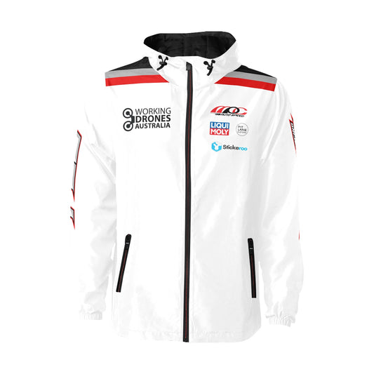 LEE PARTRIDGE RACING Waterproof Quilted Hooded Jacket - white