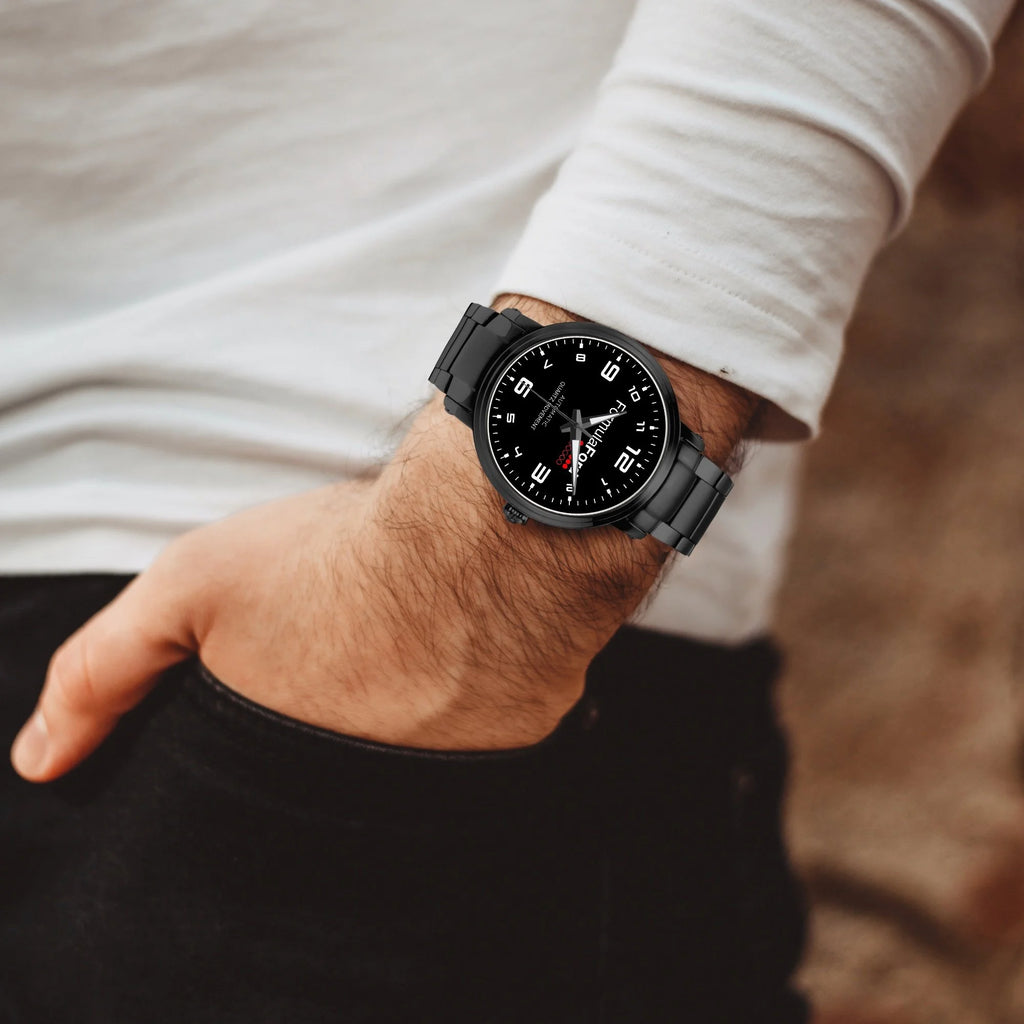 Formula Ford Australia Official Stainless Steel Watch - carbon black