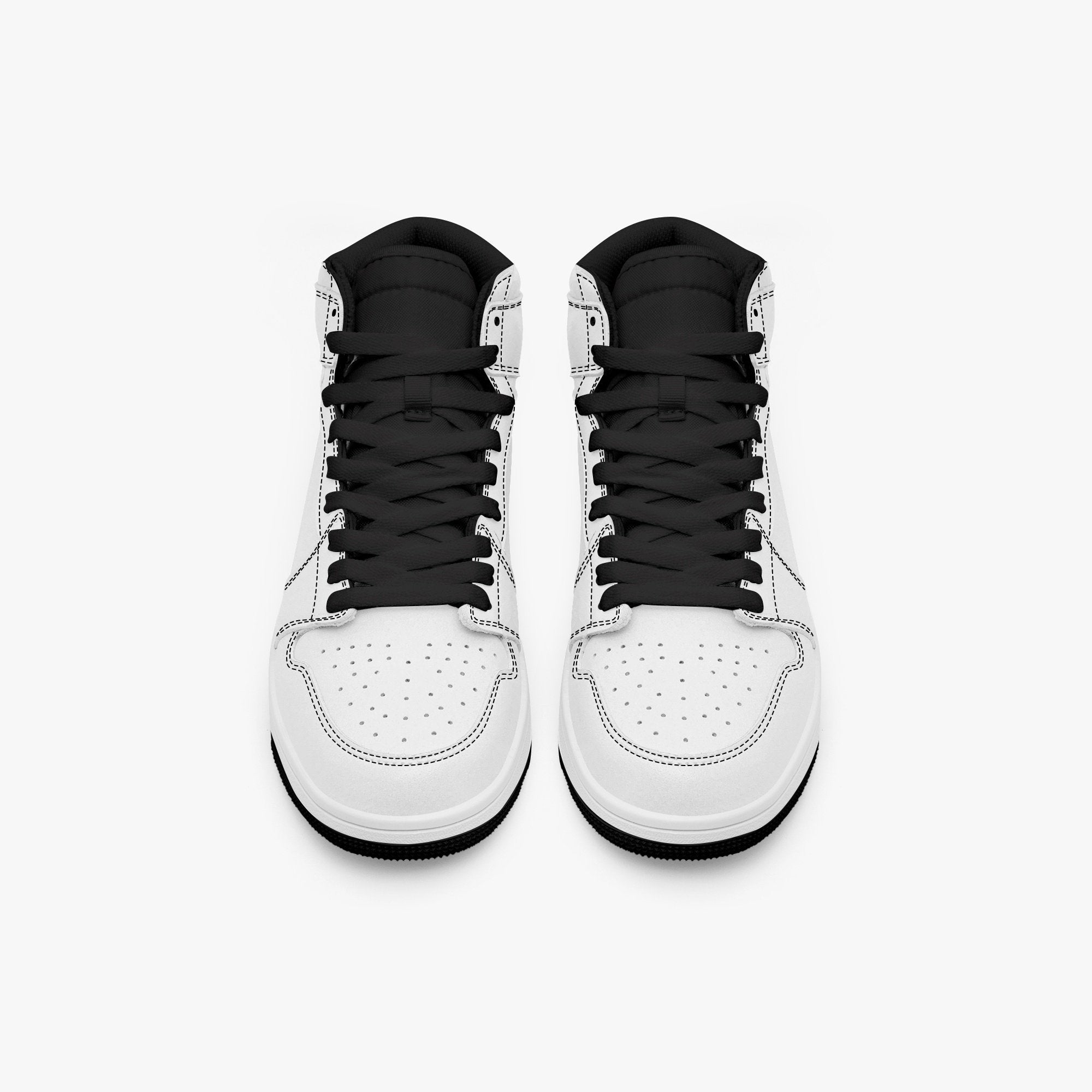 Pit Lane Clothing: Accellerate High Top leather sneakers - Black stitch