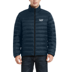 Racing Puffer Jacket – with Quilted Lining – Navy Blue| PIT LANE CLOTHING