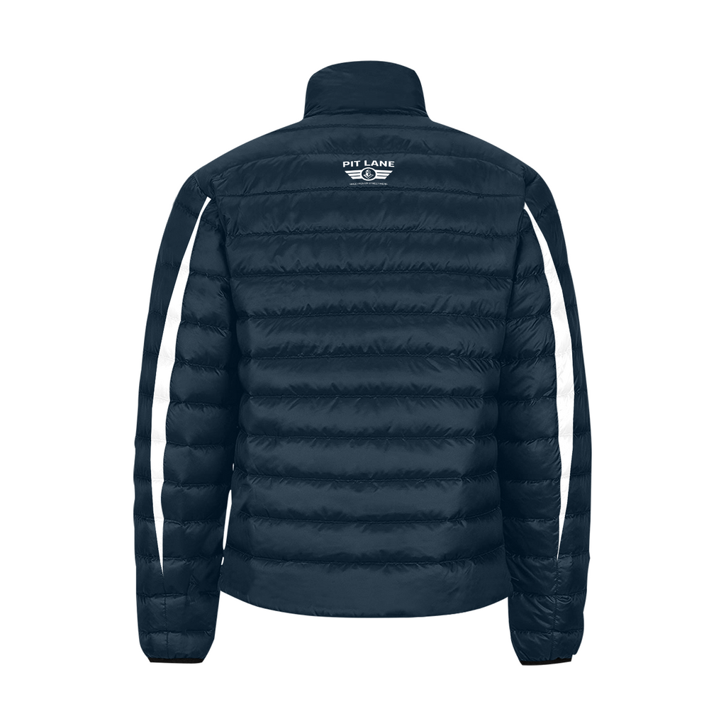 Pit Lane Clothing Quilted Puffer Race Jacket – Blue