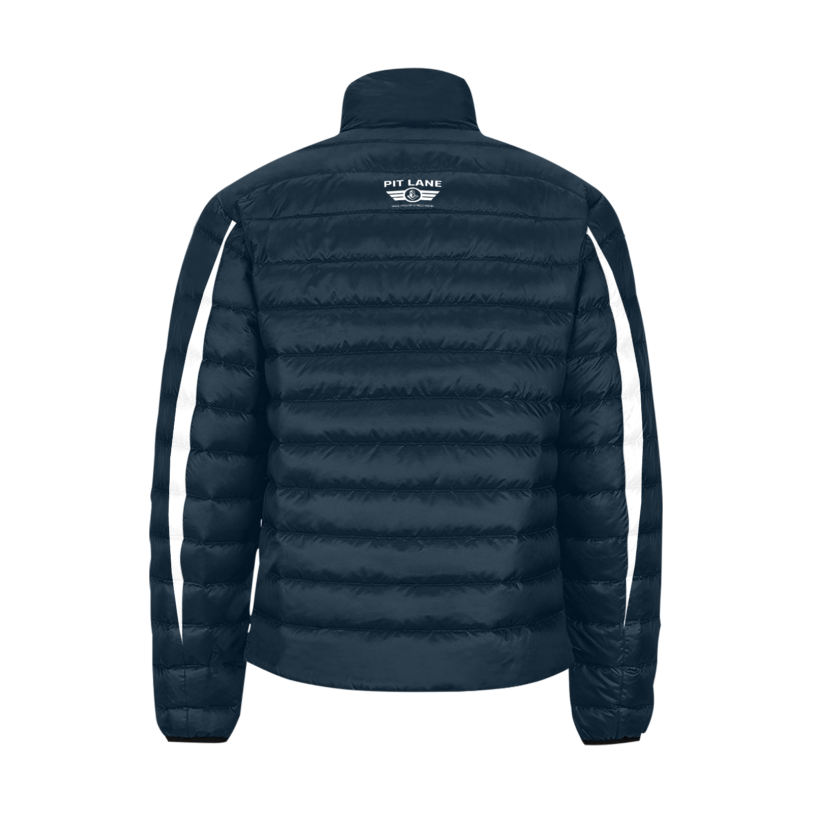 Pit Lane Clothing Quilted Puffer Race Jacket – Blue