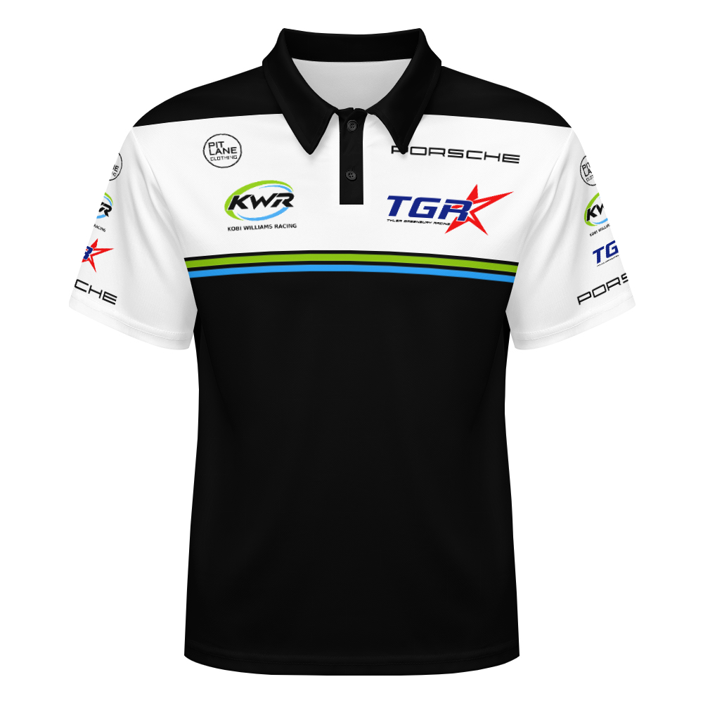 Pit Lane Clothing: KOBI WILLIAMS RACING Polo shirt 7 - Black back