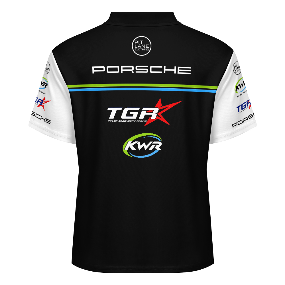 Pit Lane Clothing: KOBI WILLIAMS RACING Polo shirt 7 - Black back