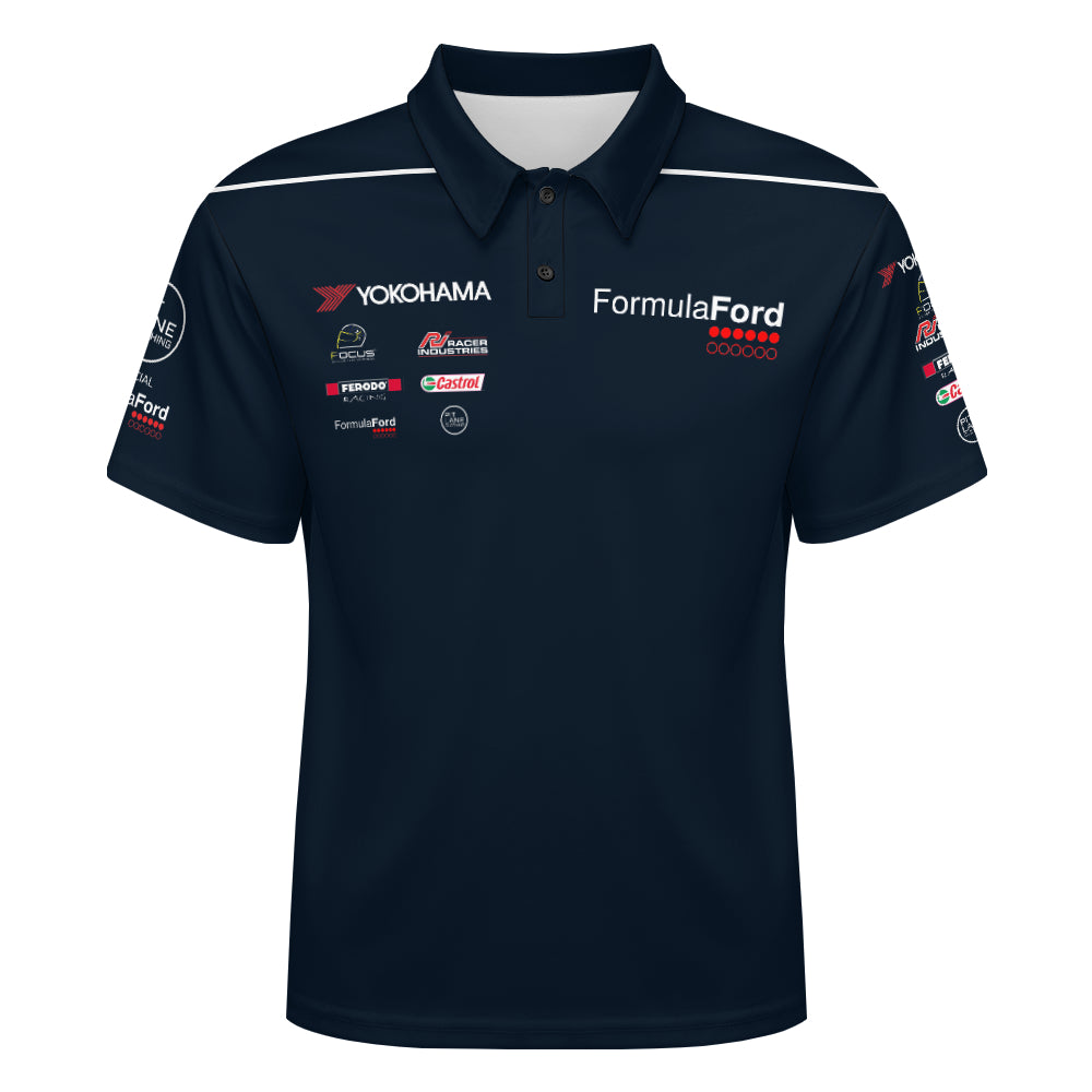 FORMULA FORD Official - Pique Polo Printed shirt - Navy