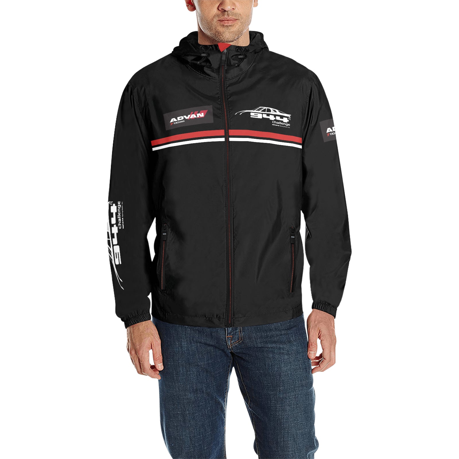 944 Challenge Series Official - Quilted Waterporoof jacket - carbon stripe
