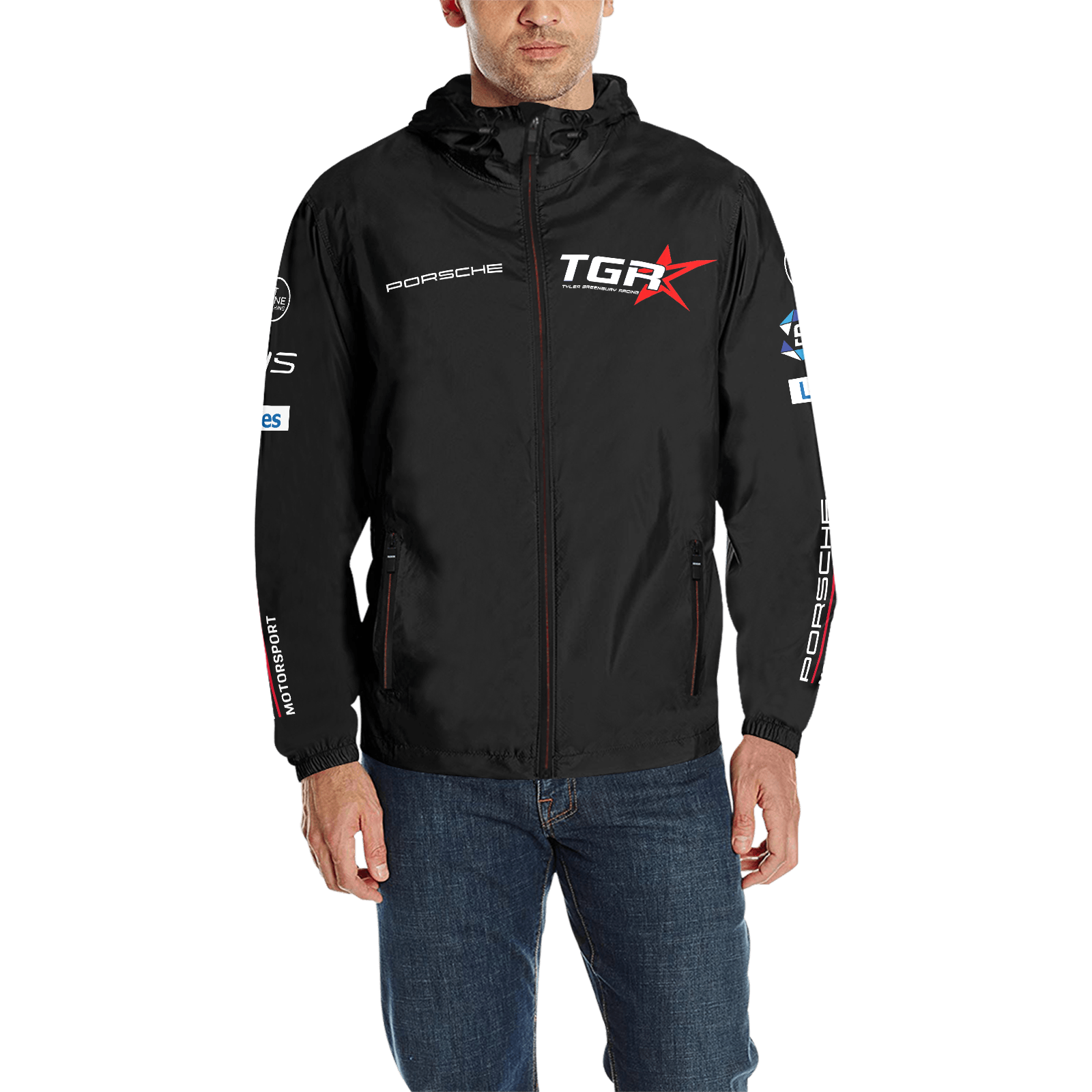 Pit Lane Clothing: KOBI WILLIAMS TYLER GREENBURY RACING Quilted Race Jacket 1