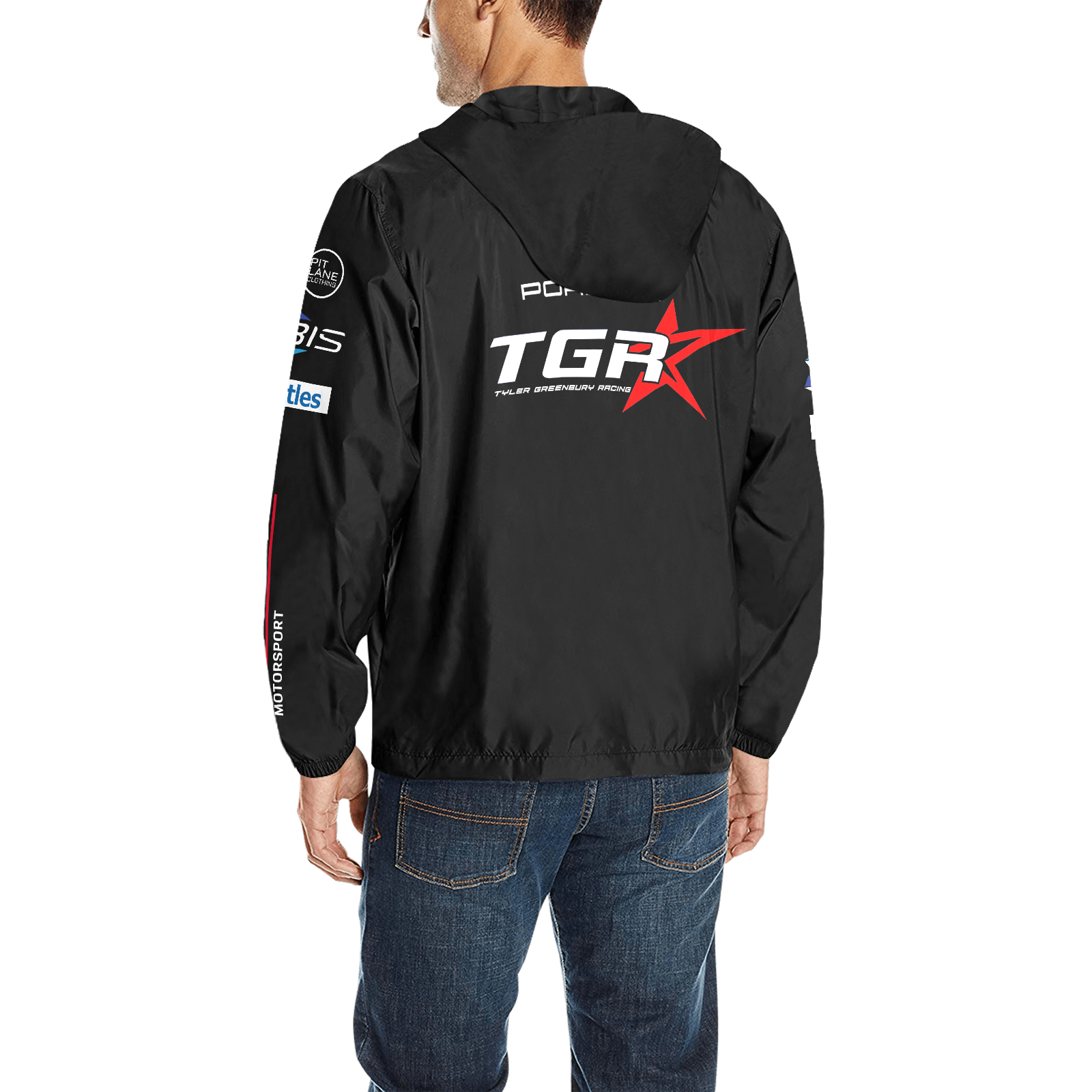 Pit Lane Clothing: KOBI WILLIAMS TYLER GREENBURY RACING Quilted Race Jacket 1