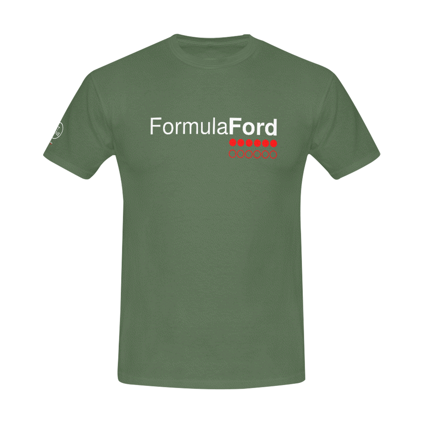 FORMULA FORD Official Heavyweight 100% Cotton Crewneck T-shirt - British Racing green