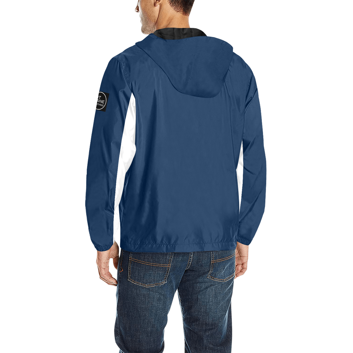 Racing Jacket – Hooded with Quilted Lining – Blue & White | PIT LANE CLOTHING