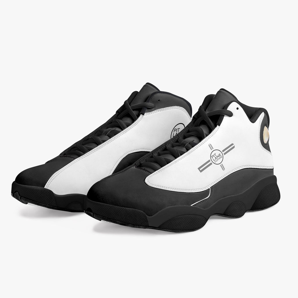 Pit Lane Clothing 'Enforcer' - Mid Top Leather sneakers