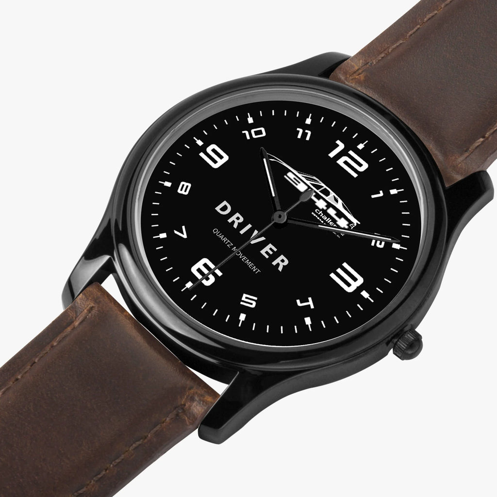 944 Challenge Series Official 'Driver' Leather strap watch - Brown
