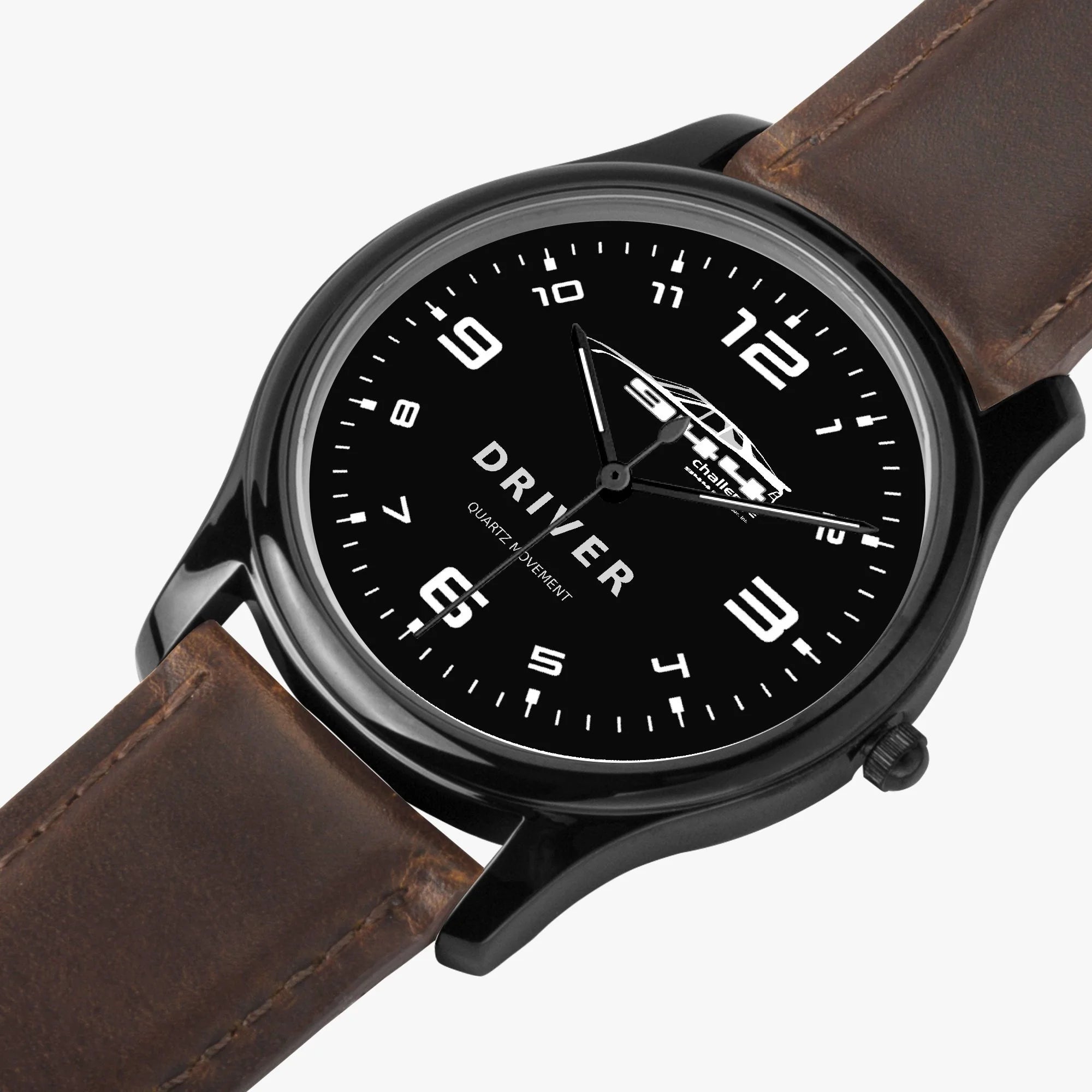 944 Challenge Series Official 'Driver' Leather strap watch - Brown