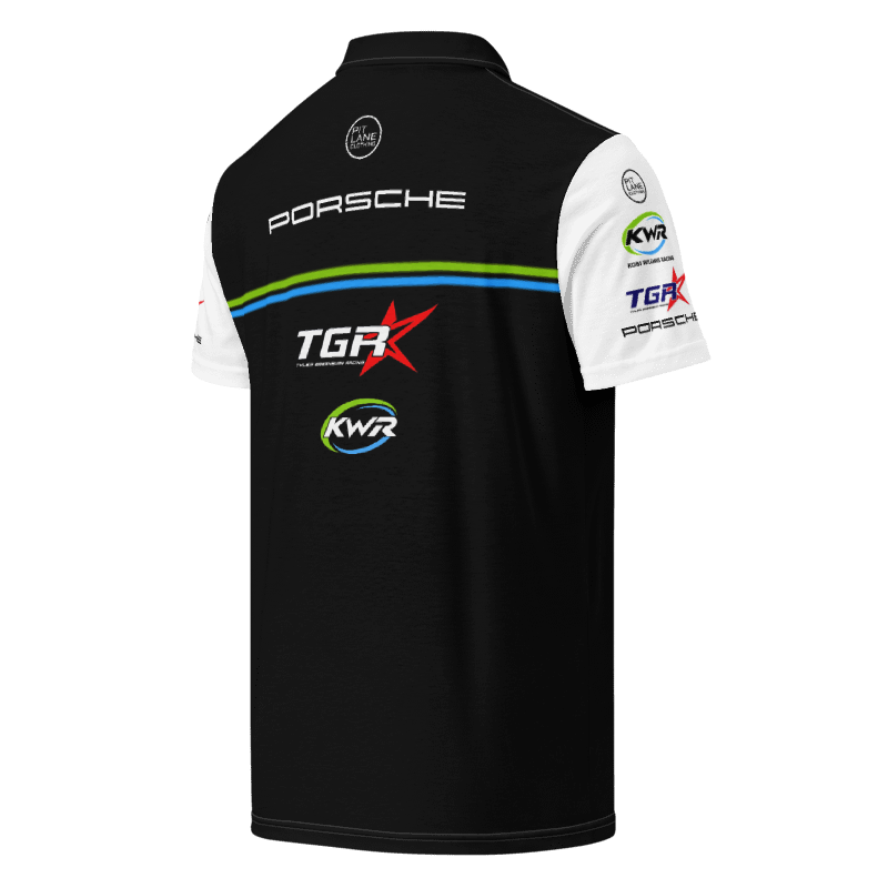 Pit Lane Clothing: KOBI WILLIAMS RACING Premium Polo shirt 12 - Black back