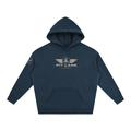 Navy blue hoodie with 'PIT LANE CLOTHING' logo on a white background