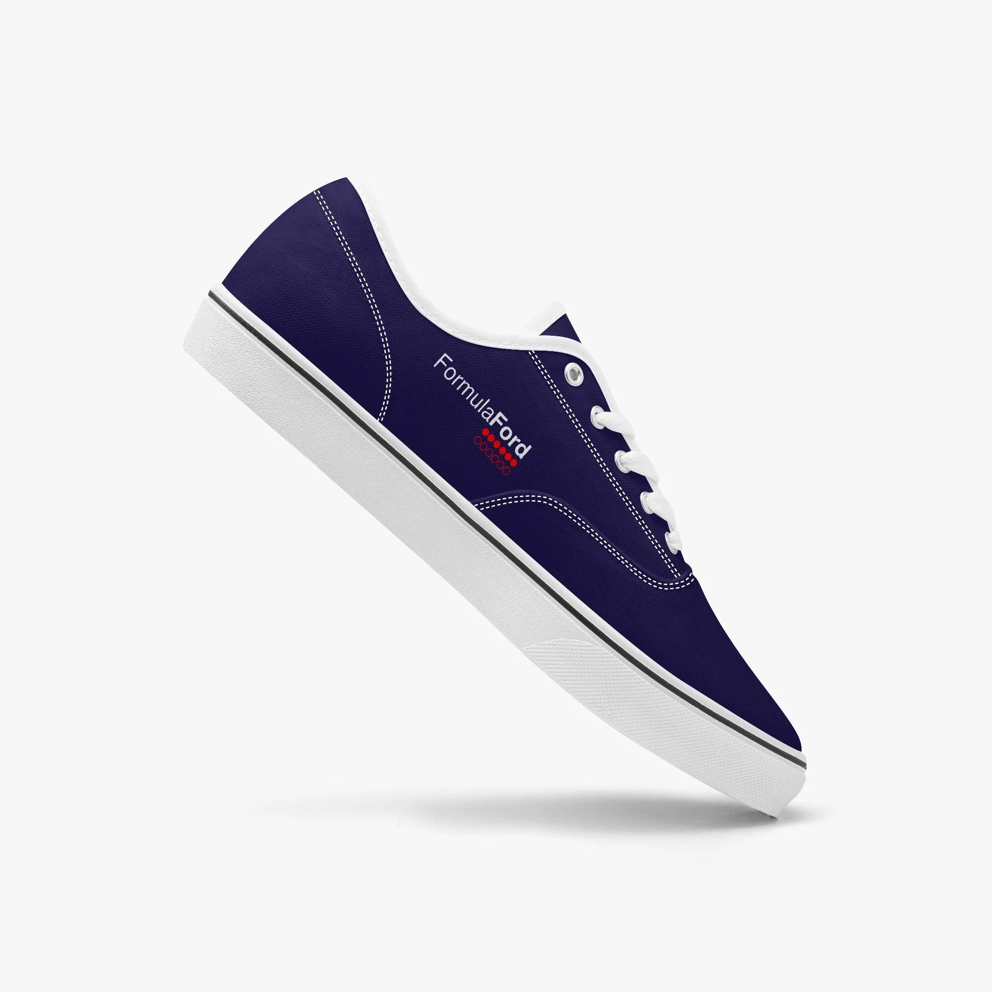 Formula Ford Official Classic Low Top Canvas Skate shoes - Navy white