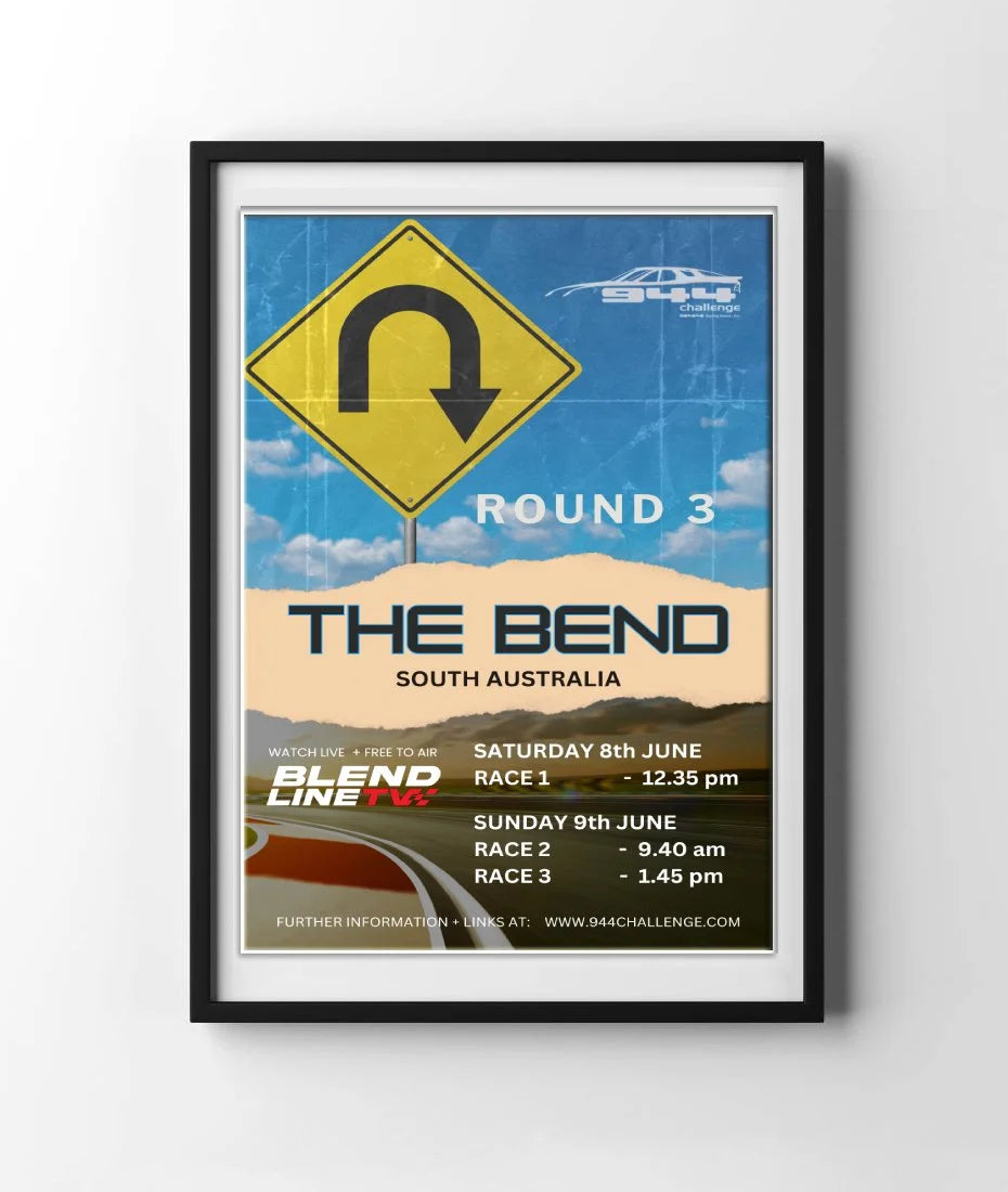 944 Challenge Series Official Event Poster - 2024 ROUND 4 - THE BEND