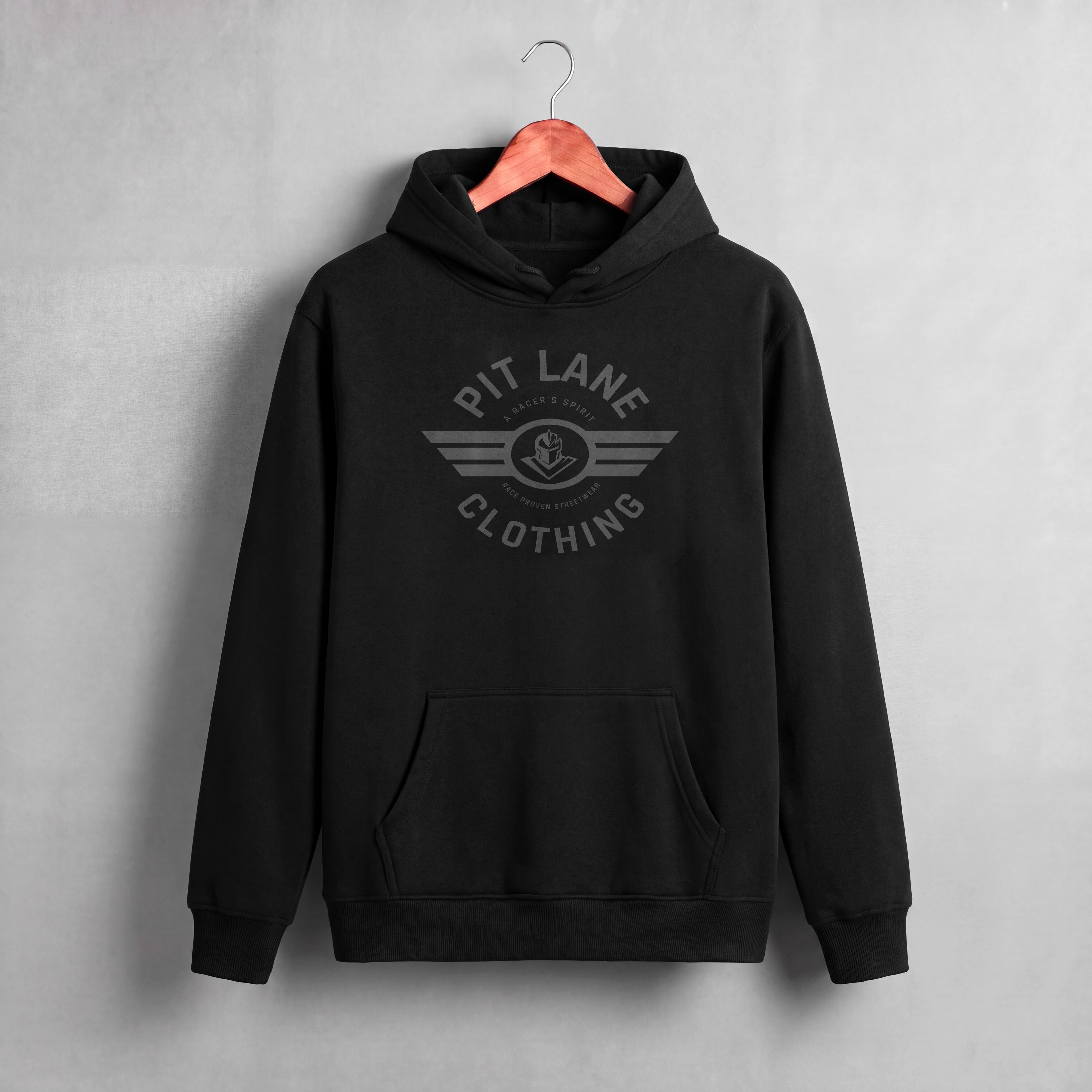 Pit Lane Clothing: 'Race Proven' Hoodie - Black