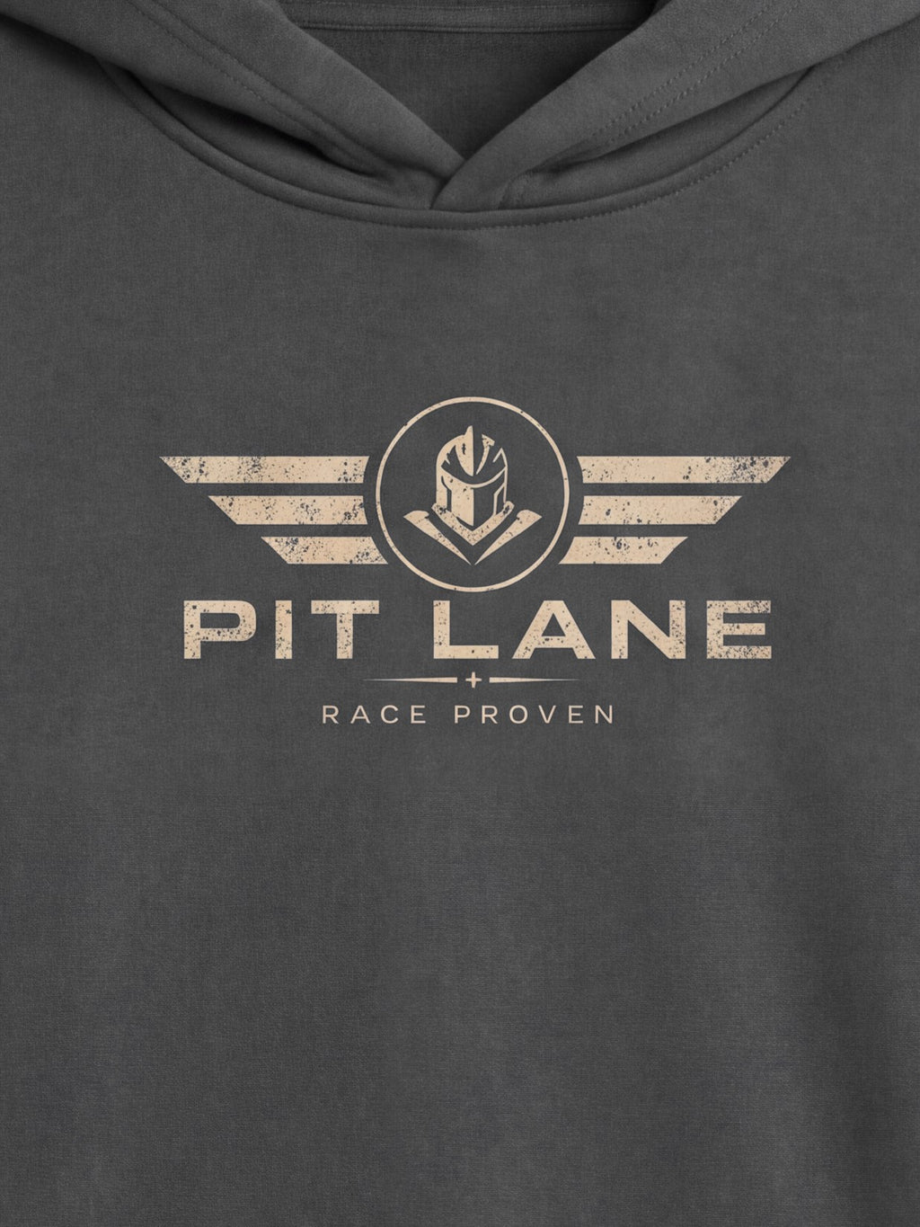 Pit Lane Clothing 350GSM Fleeced Race Proven Hoodie - Grey