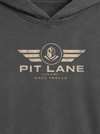 Pit Lane Clothing 350GSM Fleeced Race Proven Hoodie - Grey