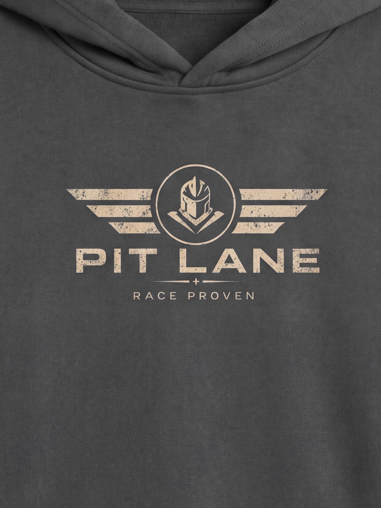 Pit Lane Clothing 350GSM Fleeced Race Proven Hoodie - Grey