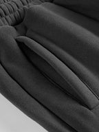 PIT LANE CLOTHING 345 GSM Fleece Track Pants - Dark Grey