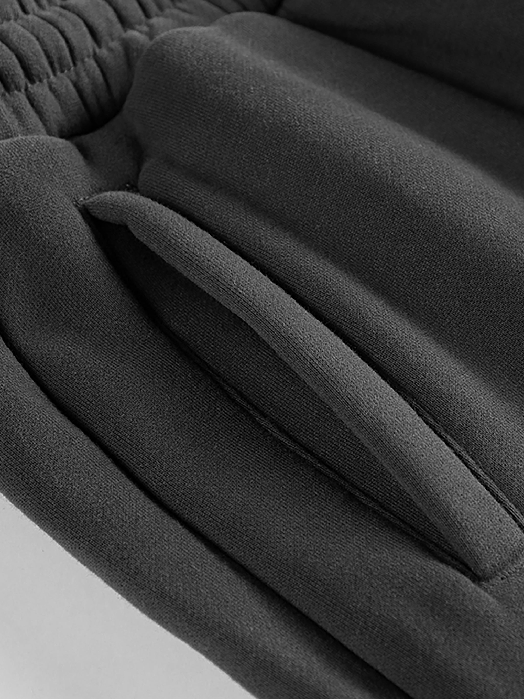 PIT LANE CLOTHING 345 GSM Fleece Track Pants - Dark Grey