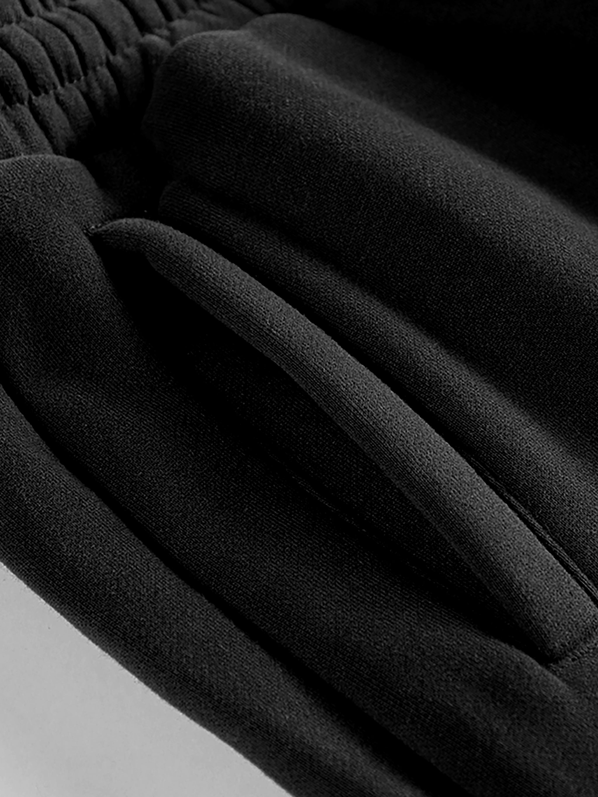 PIT LANE CLOTHING 345 GSM Fleece Track Pants - Black