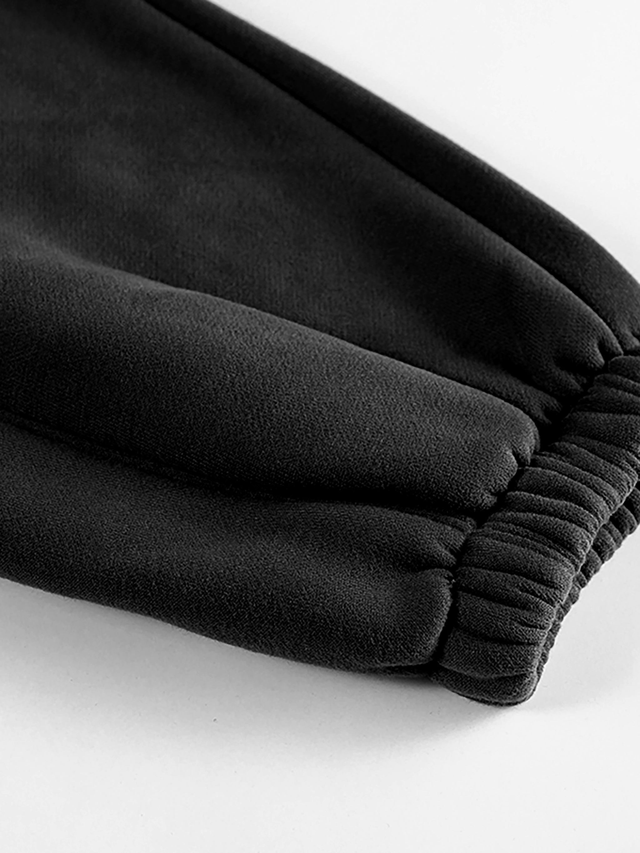 PIT LANE CLOTHING 345 GSM Fleece Track Pants - Black