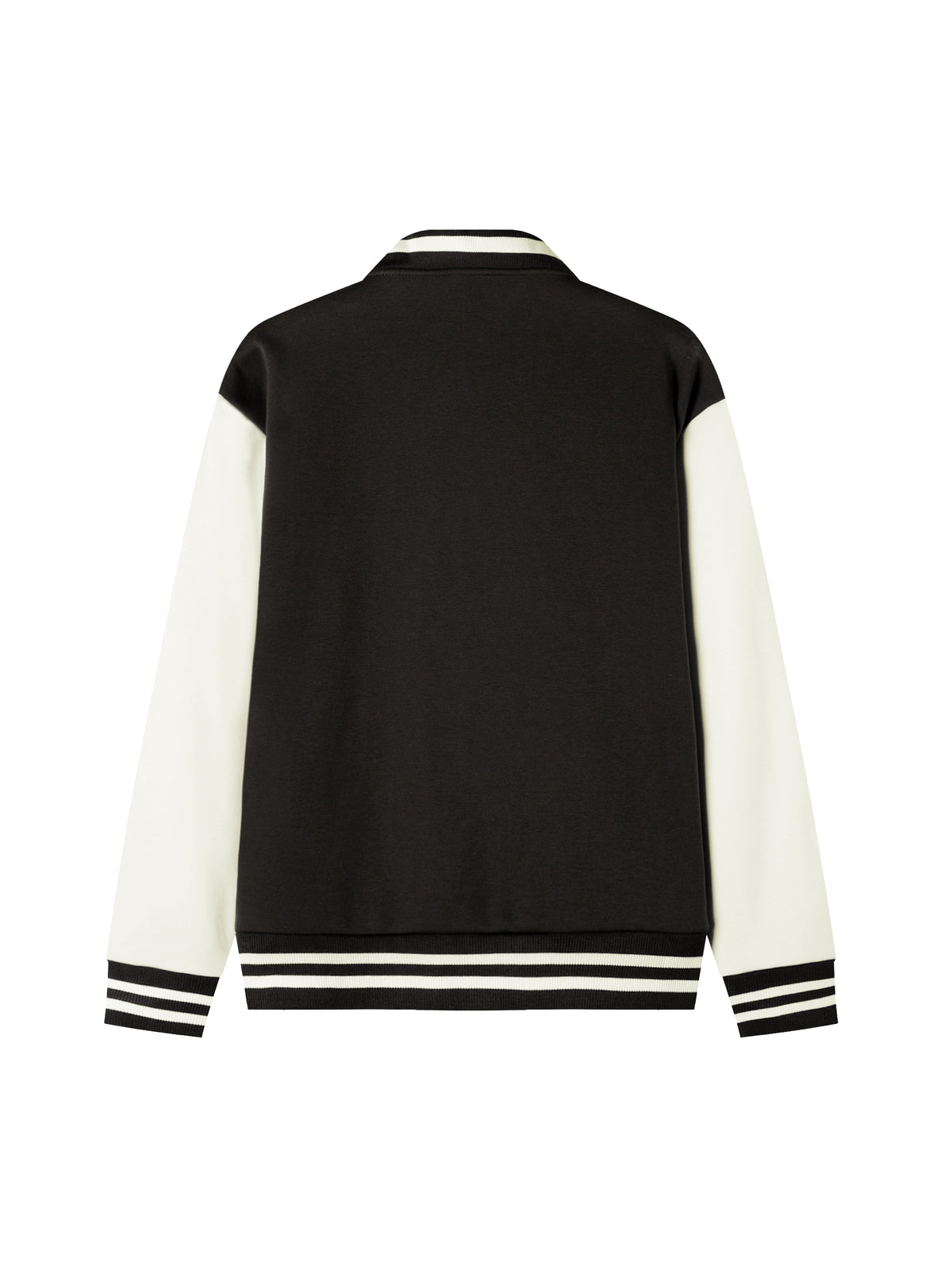 Pit Lane Clothing Fleeced Varsity Jacket - Black