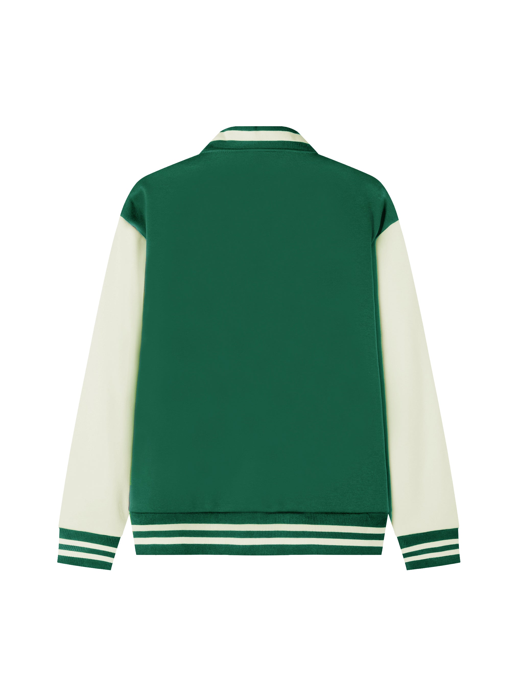 Pit Lane Clothing Fleeced Varsity Jacket - British Racing Green