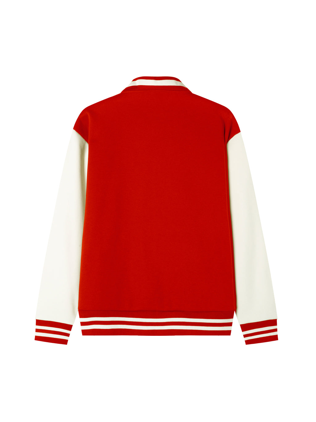 Pit Lane Clothing Fleeced Varsity Jacket - Red