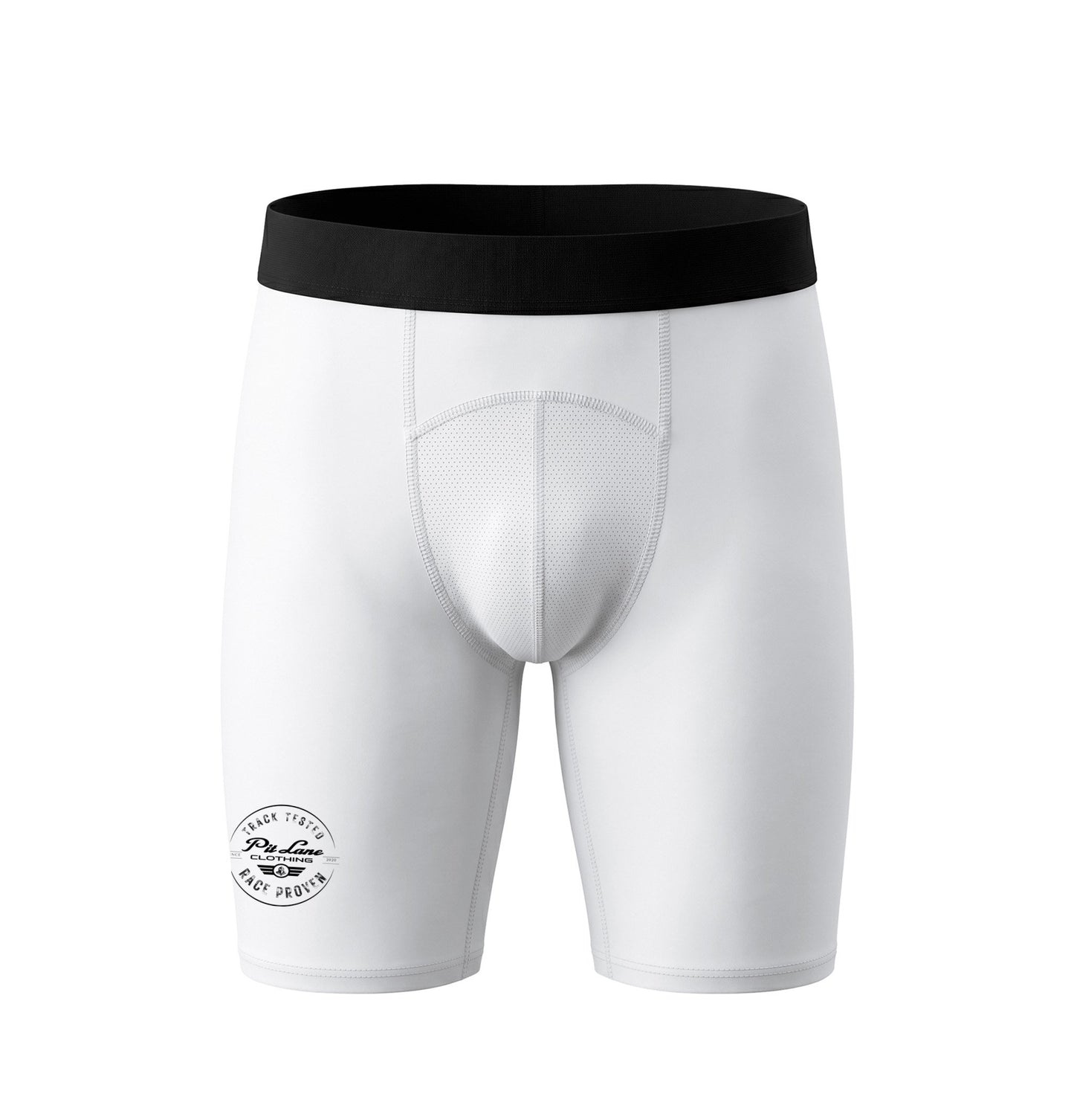Pit Lane Clothing:  Activeware Shorts - white flag