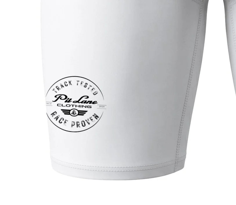Pit Lane Clothing:  Activeware Shorts - white flag