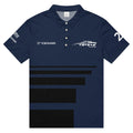 944 Challenge Series Official slim fit polo - Navy/black stripe