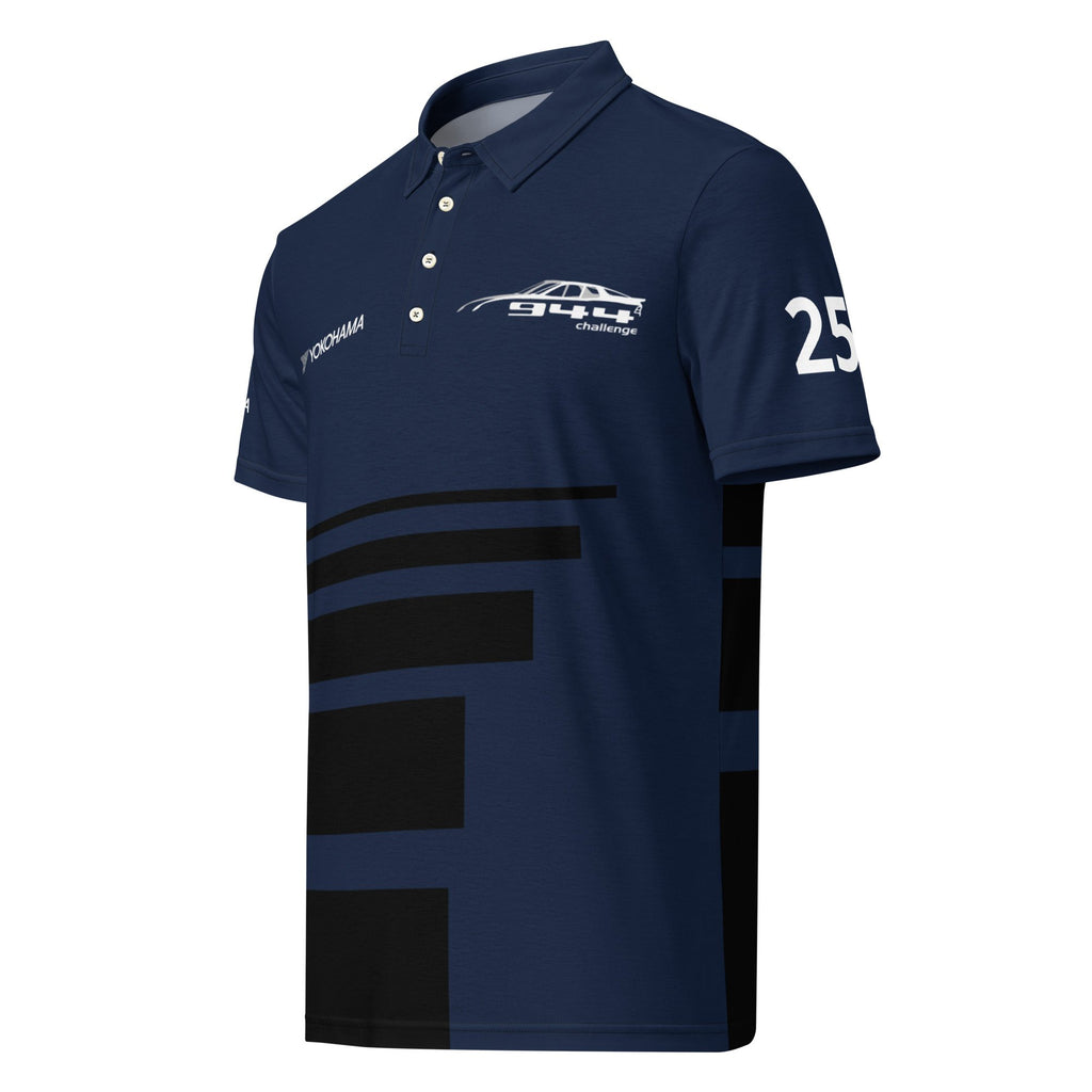 944 Challenge Series Official slim fit polo - Navy/black stripe