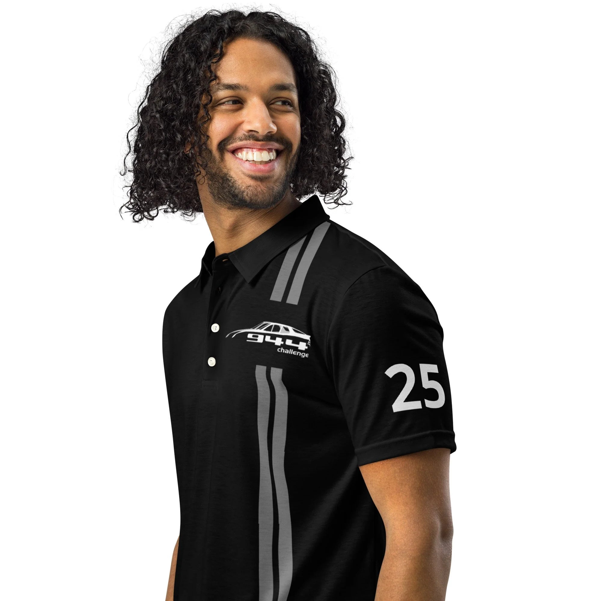 944 Challenge Series Official slim fit polo - full carbon