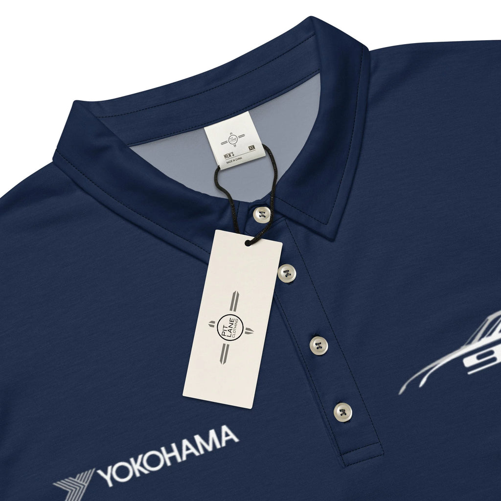 944 Challenge Series Official slim fit polo - Navy/black stripe