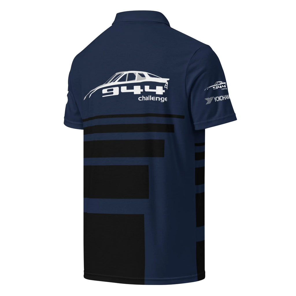 944 Challenge Series Official slim fit polo - Navy/black stripe