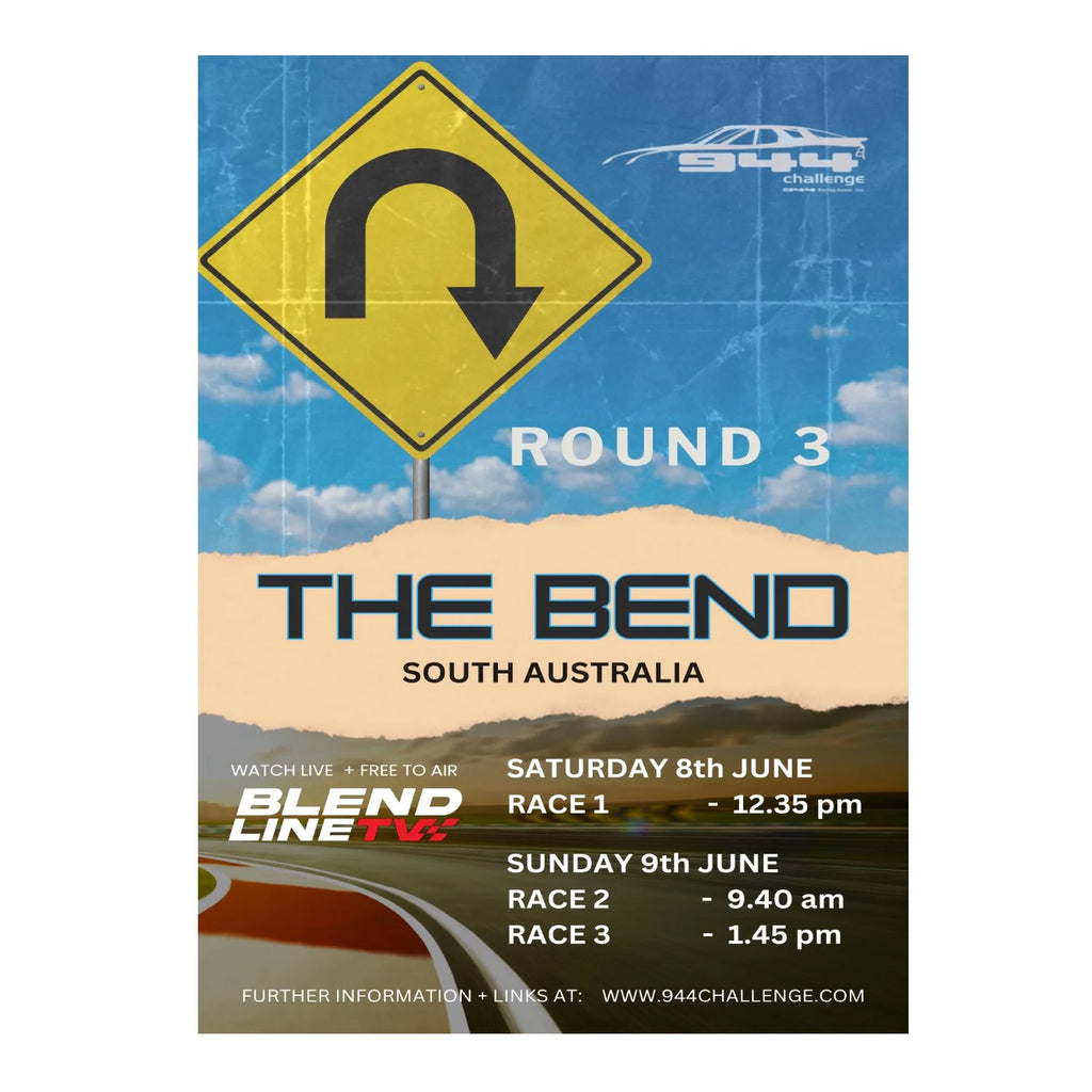 944 Challenge Series Official Event Poster - 2024 ROUND 4 - THE BEND