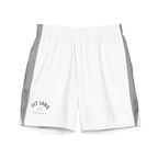 Pit Lane Clothing: European style swim trunks - white flag