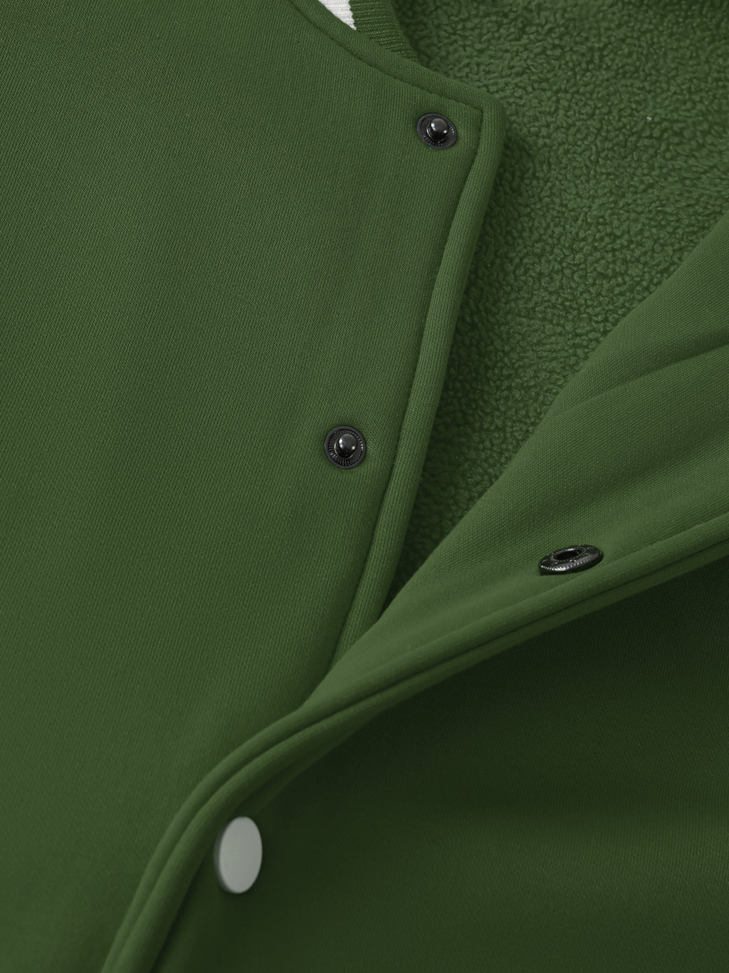 Pit Lane Clothing Fleeced Varsity Jacket - British Racing Green