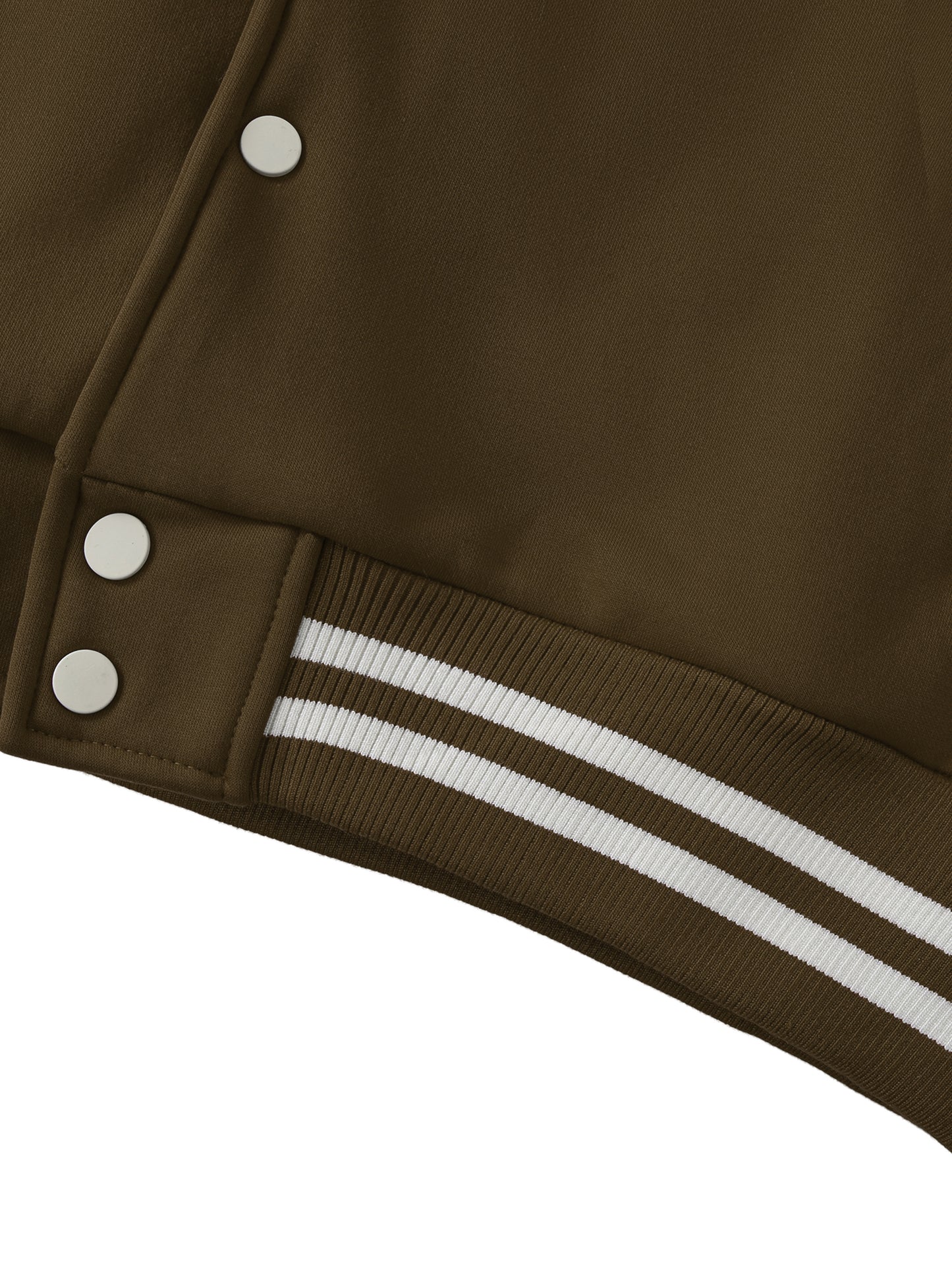 Pit Lane Clothing Fleeced Varsity Jacket - Coffee