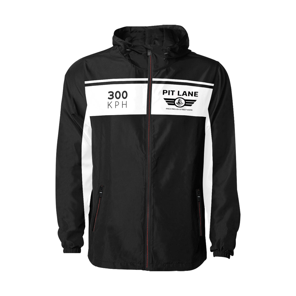 Racing Jacket – Hooded with Quilted Lining – Black & White | PIT LANE CLOTHING