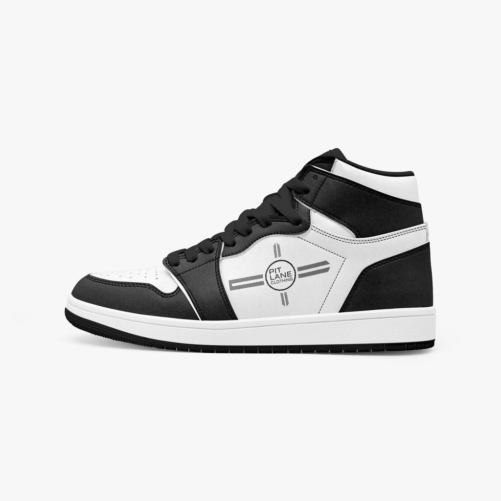 Pit Lane Clothing 'Dominator' - Mid Top Leather sneakers