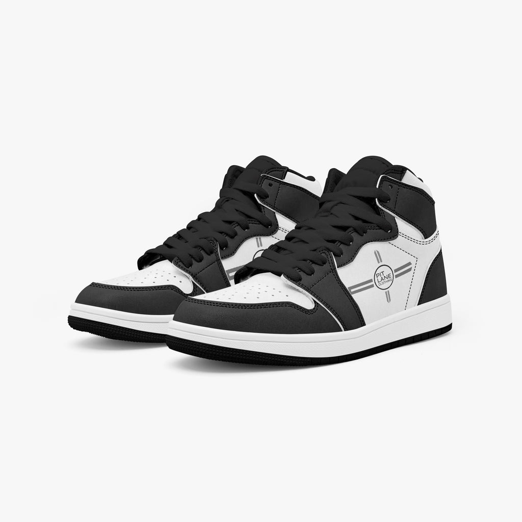 Pit Lane Clothing 'Dominator' - Mid Top Leather sneakers
