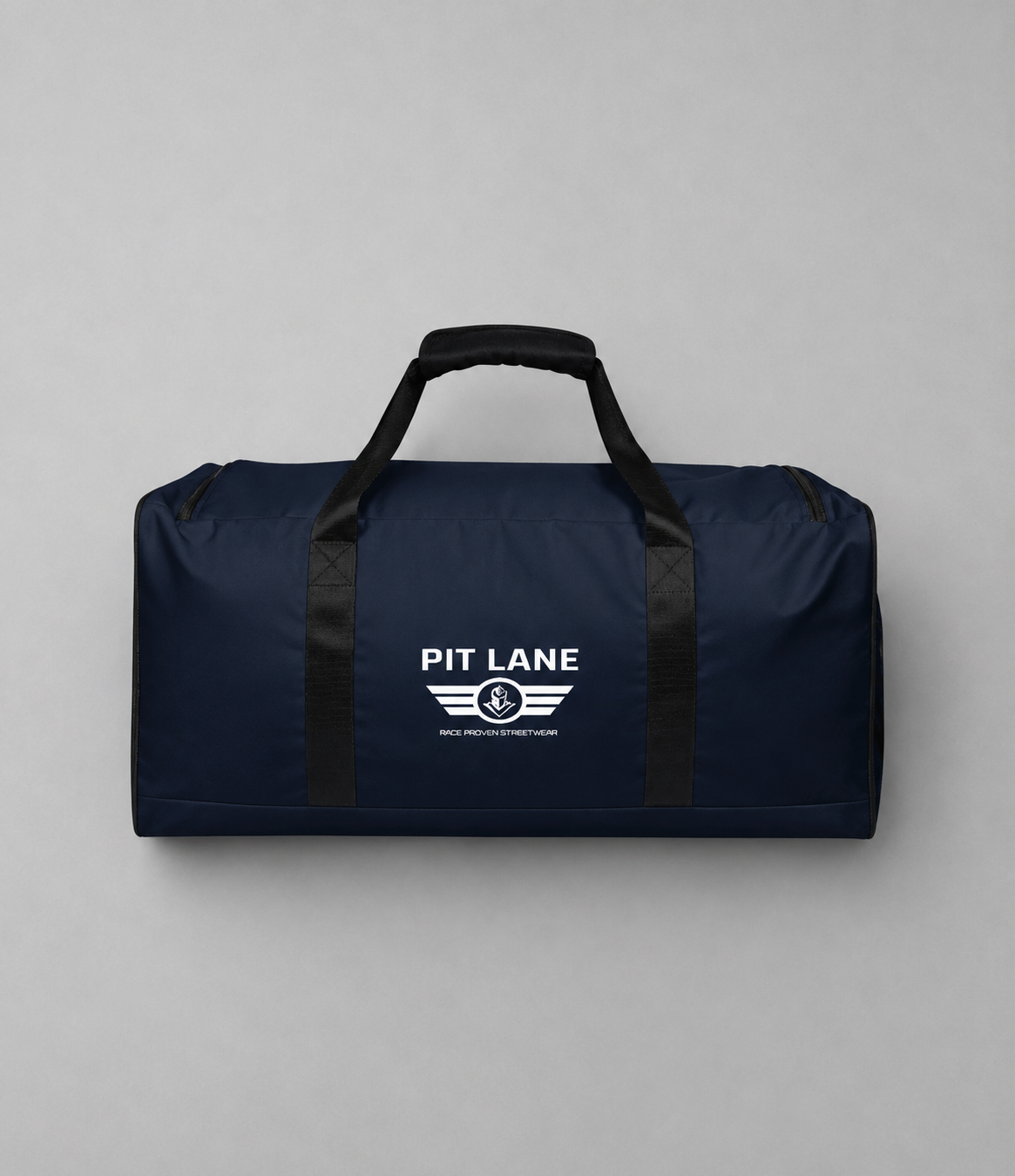 PIT LANE CLOTHING Large Duffle Travel bag - Navy Blue