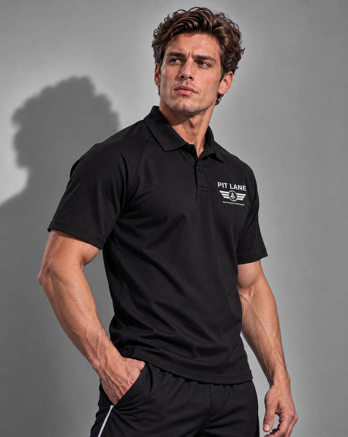 Premium Performance Polo Shirt - Black