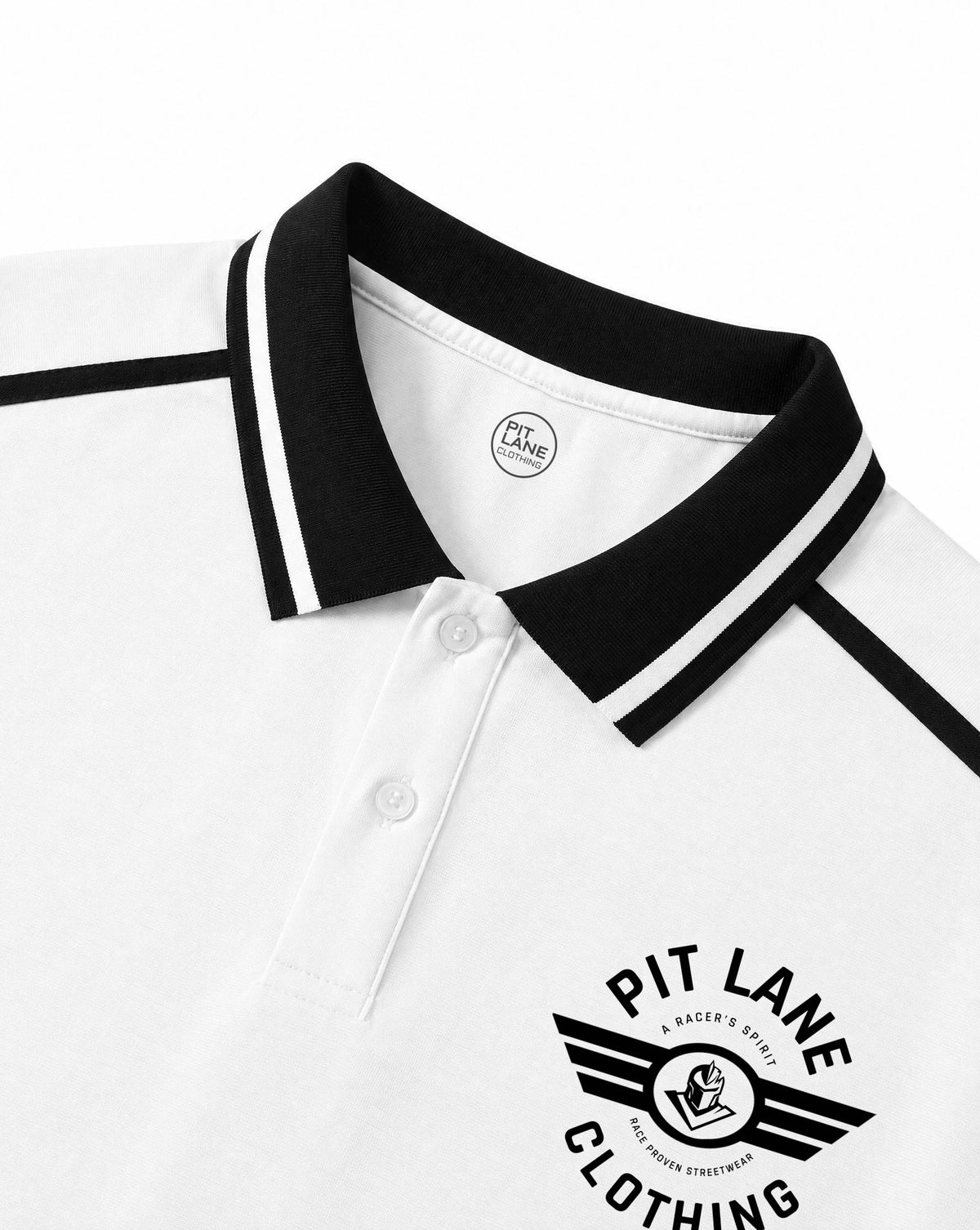 Contrast Piping Polo Shirt - White
